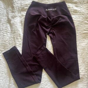 Alphalete Amplify Purple Leggings High Waist Compression
